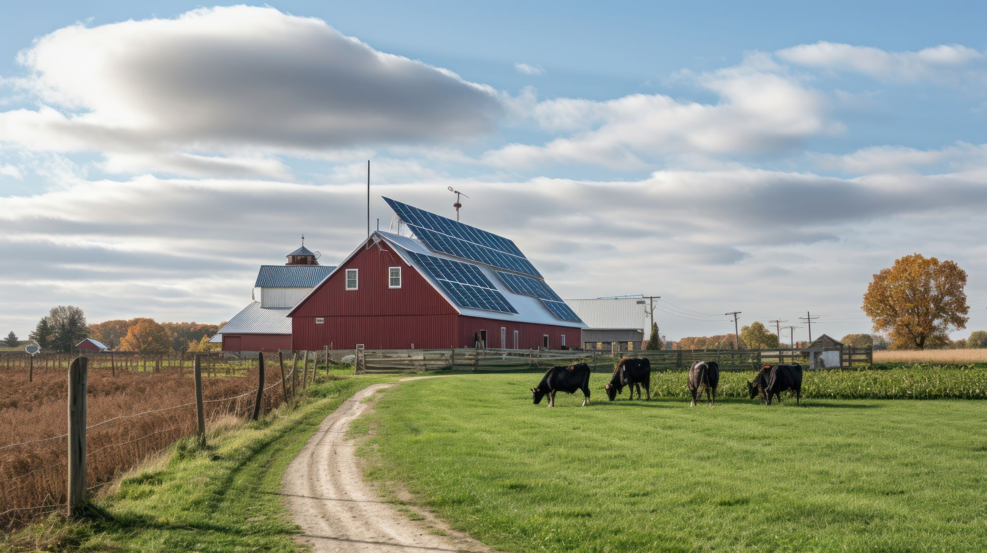 Photovoltaik auf einem Bauernhof